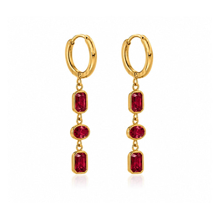 AKANE earrings - gold tone