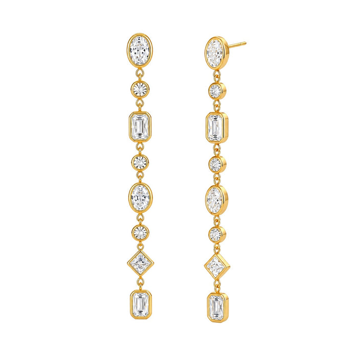 RYUSEI earrings - gold tone