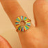 PRISMA. ring met kleurrijke emaille