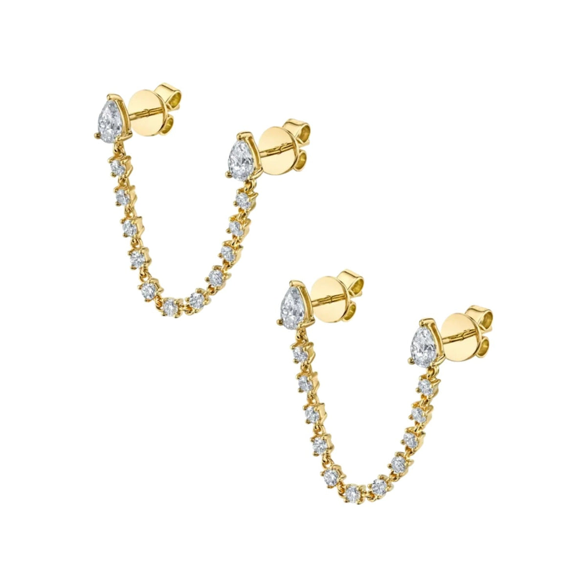 TSUNAGU chain earrings
